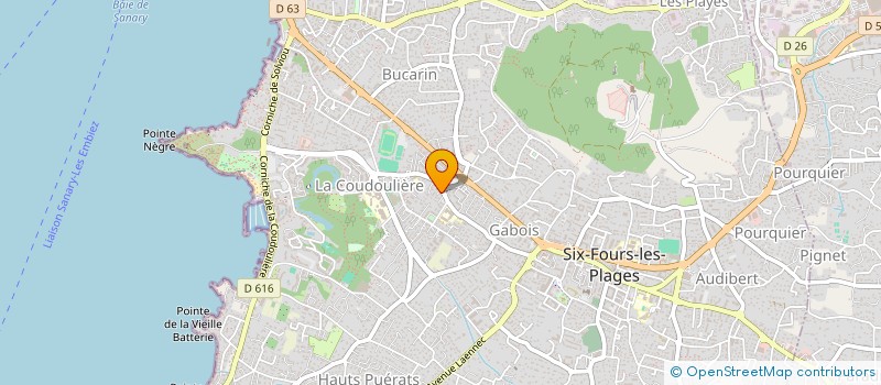 localisation de l'entreprise MADAME NATALIA CIOFFI à SIX-FOURS-LES-PLAGES