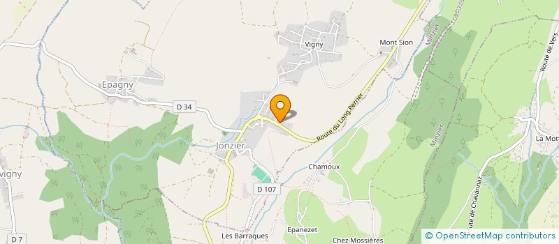 localisation de l'entreprise MADAME NATALIA DA CONCEICAO AUGUSTO DA SILVA  JONZIER-EPAGNY