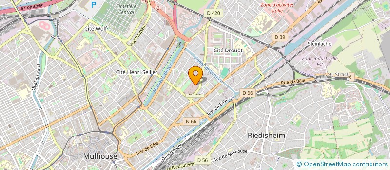 localisation de l'entreprise MADAME NATALIA DOUGUINA  MULHOUSE