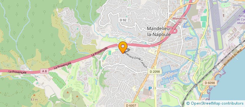 localisation de l'entreprise MADAME NATALIA LISOVSKAYA à MANDELIEU-LA-NAPOULE