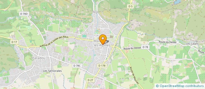 localisation de l'entreprise MADAME NATALIA MARTINEZ PALLARES à MAUSSANE-LES-ALPILLES