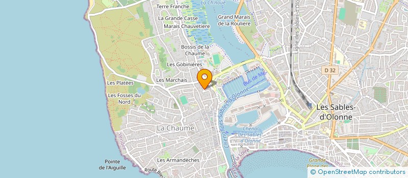 localisation de l'entreprise MADAME NATALIA WALKOWIAK à LES SABLES D'OLONNE