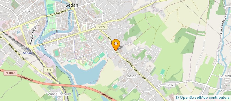 localisation de l'entreprise MADAME NATALIE BERTRAND  SEDAN