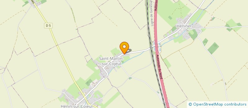 localisation de l'entreprise MADAME NATALIE CAPEL  SAINT-MARTIN-SUR-COJEUL