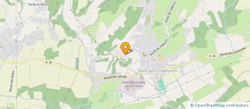 localisation de l'entreprise MADAME NATALIE CAVALUCCI  SAINT-JUST-CHALEYSSIN