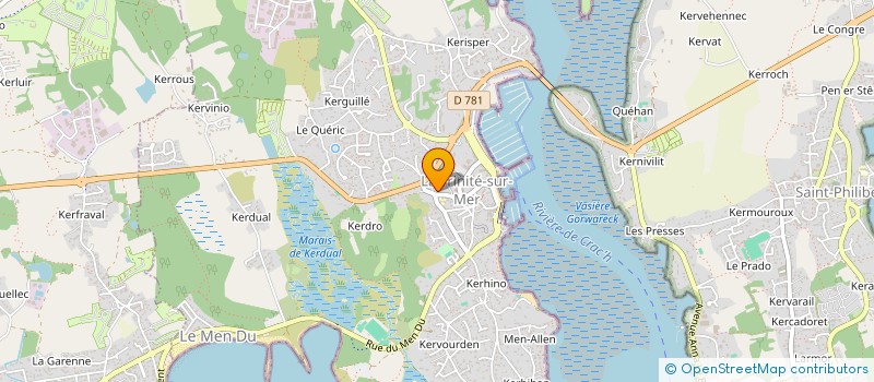 localisation de l'entreprise MADAME NATALIE NICOUX  LA TRINITE-SUR-MER