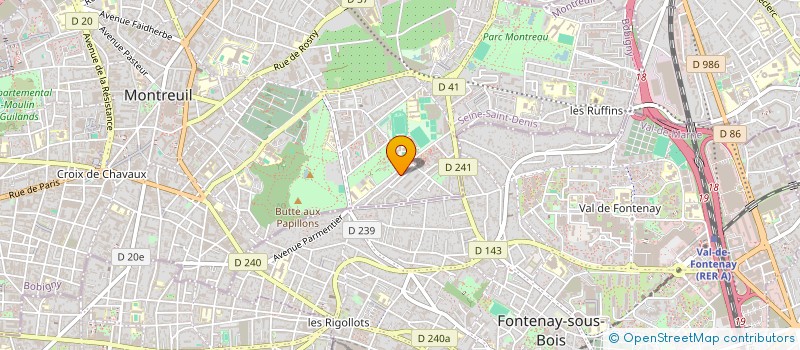 localisation de l'entreprise MADAME NATALIE OUDIN à MONTREUIL