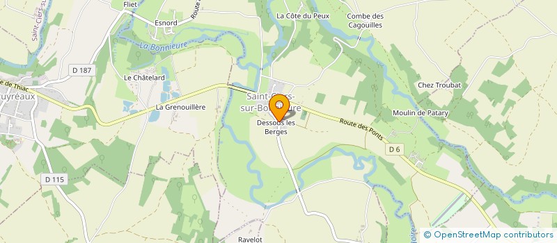 localisation de l'entreprise MADAME NATALIE REILLY à SAINT-CIERS-SUR-BONNIEURE