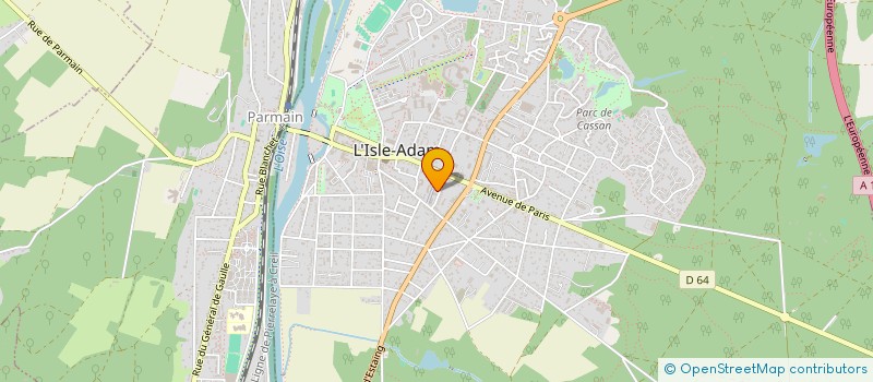 localisation de l'entreprise MADAME NATALIE VIALLARD  L'ISLE-ADAM