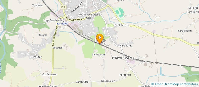 localisation de l'entreprise MADAME NATALIIA HROZA  BANNALEC