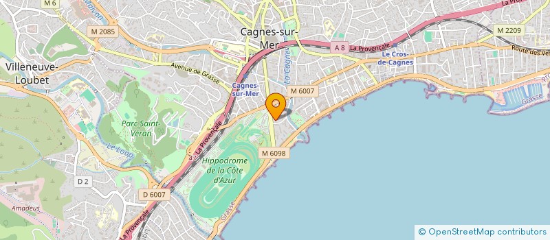 localisation de l'entreprise MADAME NATALIIA PLESHKA  CAGNES-SUR-MER