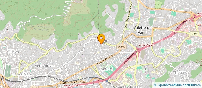 localisation de l'entreprise MADAME NATALIIA SHEKHOVTSOVA à TOULON