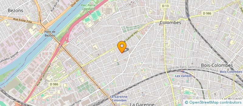 localisation de l'entreprise MADAME NATALIIA VELYCHKO à COLOMBES