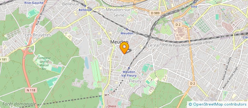 localisation de l'entreprise MADAME NATALIYA DYMARETSKA à MEUDON