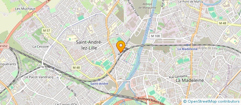 localisation de l'entreprise MADAME NATALIYA SUSTRETOVA  SAINT-ANDRE-LEZ-LILLE