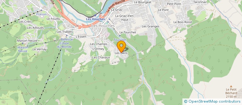 localisation de l'entreprise MADAME NATALJA PERFILJEVA  LES HOUCHES