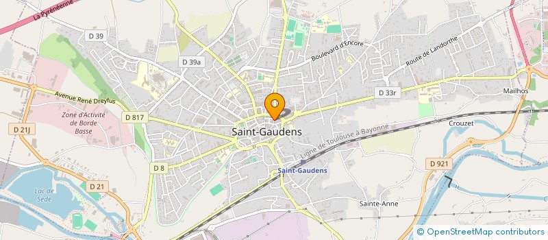 localisation de l'entreprise MADAME NATALLIA PASHKEVICH à SAINT-GAUDENS