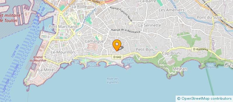 localisation de l'entreprise MADAME NATALYA CHYZHEVSKA  TOULON