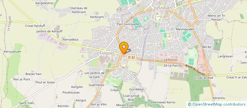 localisation de l'entreprise MADAME NATASA MILENKOVIC à LE FOLGOET