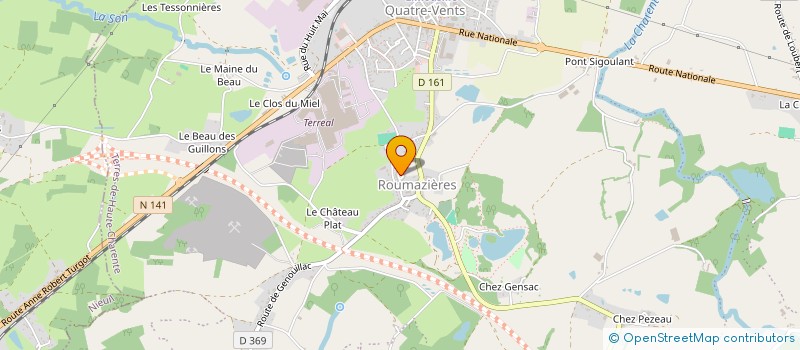 localisation de l'entreprise MADAME NATERCIA DOS SANTOS à TERRES-DE-HAUTE-CHARENTE