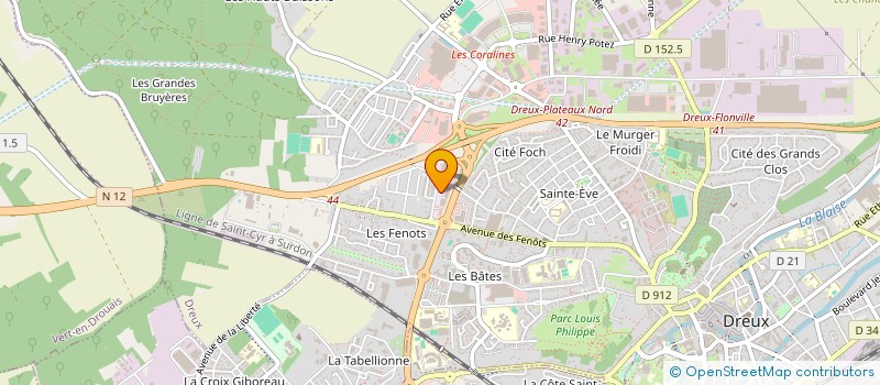 localisation de l'entreprise MADAME NATERCIA JESUS DA SILVA PINHO à DREUX