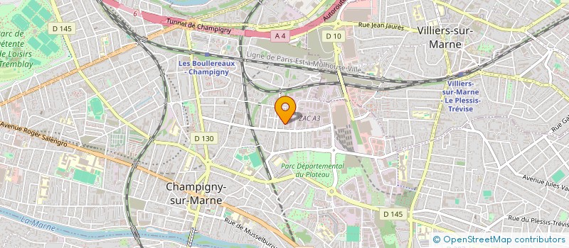 localisation de l'entreprise MADAME NATHACHA FAUGUE  CHAMPIGNY-SUR-MARNE