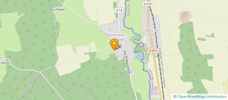 localisation de l'entreprise MADAME NATHAILE TOFIL  BAZINCOURT S EPTE