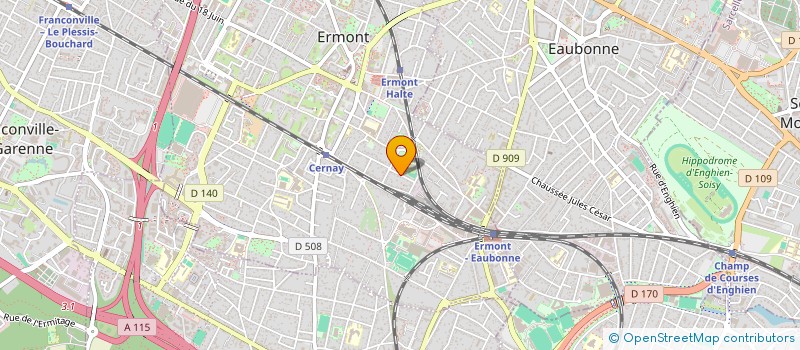 localisation de l'entreprise MADAME NATHALENE LAROCHE  ERMONT