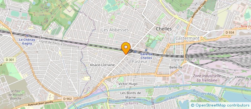 localisation de l'entreprise MADAME NATHALIA EROKHIN  CHELLES