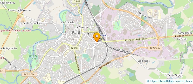 localisation de l'entreprise MADAME NATHALIA ETIENNE  PARTHENAY