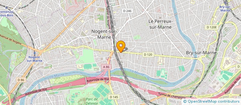 localisation de l'entreprise MADAME NATHALIE ACHARD  LE PERREUX-SUR-MARNE