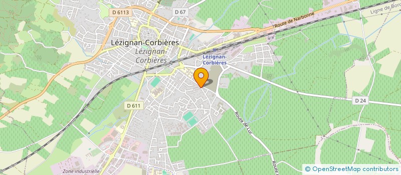 localisation de l'entreprise MADAME NATHALIE ADOLPHE  LEZIGNAN-CORBIERES