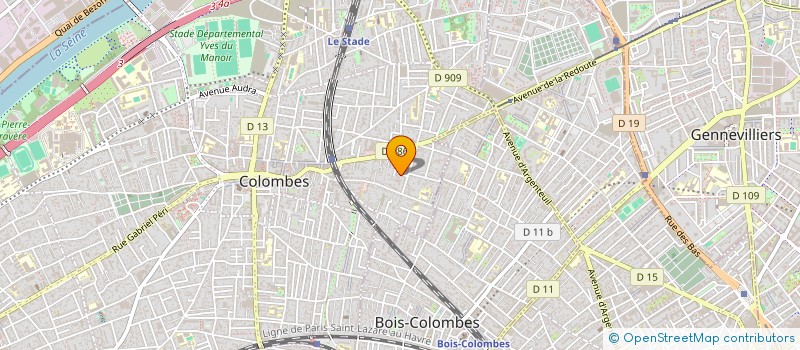 localisation de l'entreprise MADAME NATHALIE AGNES WRONSKI à COLOMBES