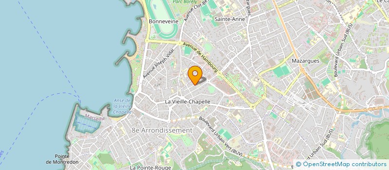 localisation de l'entreprise MADAME NATHALIE AGUILAR  MARSEILLE 8EME
