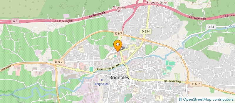 localisation de l'entreprise MADAME NATHALIE ALDAYA à BRIGNOLES