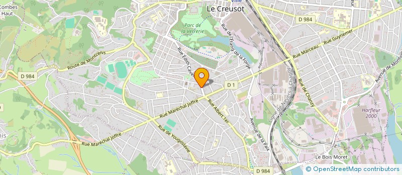 localisation de l'entreprise MADAME NATHALIE ALEXANDRE  LE CREUSOT