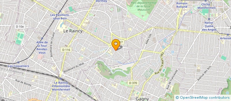 localisation de l'entreprise MADAME NATHALIE AMSELLEM  LE RAINCY