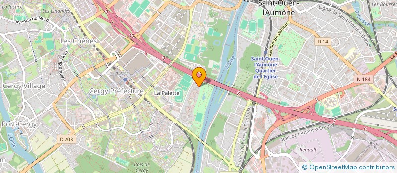 localisation de l'entreprise MADAME NATHALIE AMY  PONTOISE