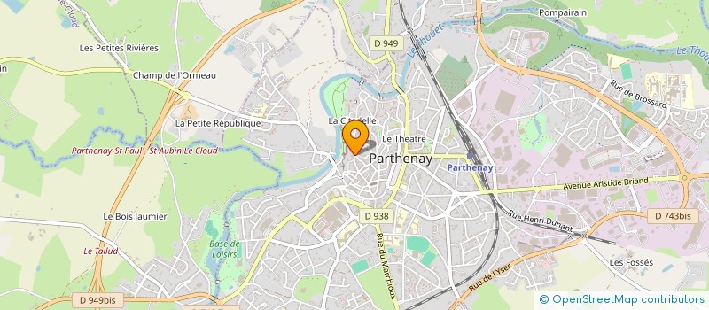 localisation de l'entreprise MADAME NATHALIE ANCEAUX  PARTHENAY