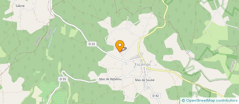 localisation de l'entreprise MADAME NATHALIE ANDREU à ESCAMPS