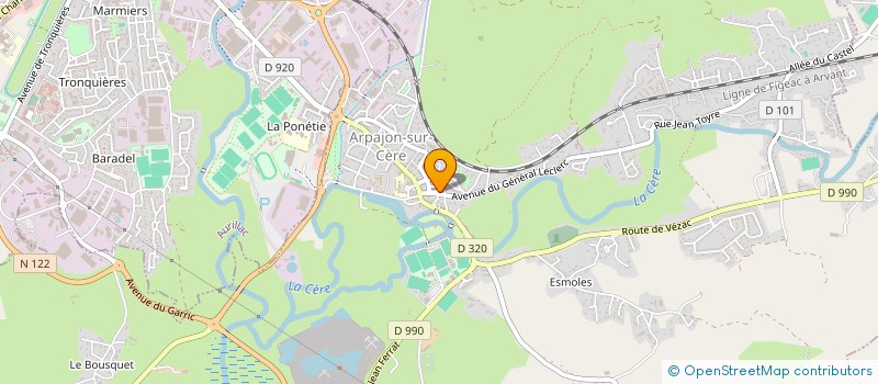 localisation de l'entreprise MADAME NATHALIE ANDRIEU à ARPAJON-SUR-CERE