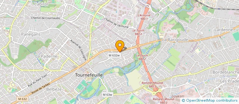 localisation de l'entreprise MADAME NATHALIE ANE  TOURNEFEUILLE