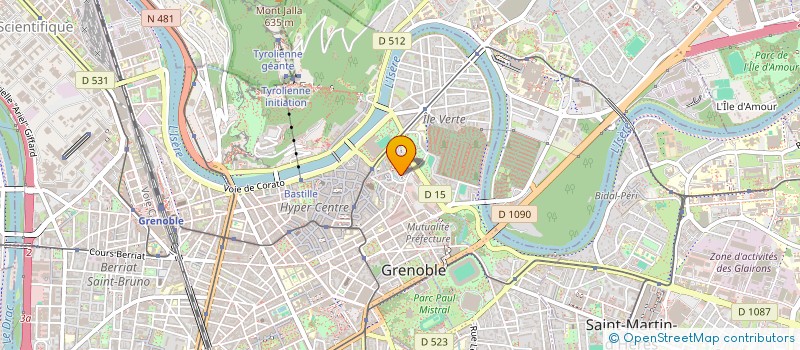 localisation de l'entreprise MADAME NATHALIE ANTOINE  GRENOBLE