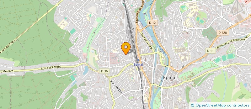 localisation de l'entreprise MADAME NATHALIE ANTOINE  EPINAL