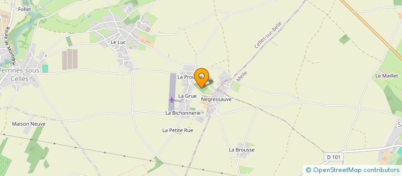 localisation de l'entreprise MADAME NATHALIE ARCHIMBAULT  CELLES-SUR-BELLE