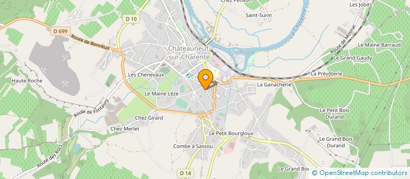 localisation de l'entreprise MADAME NATHALIE ARILLA à CHATEAUNEUF-SUR-CHARENTE
