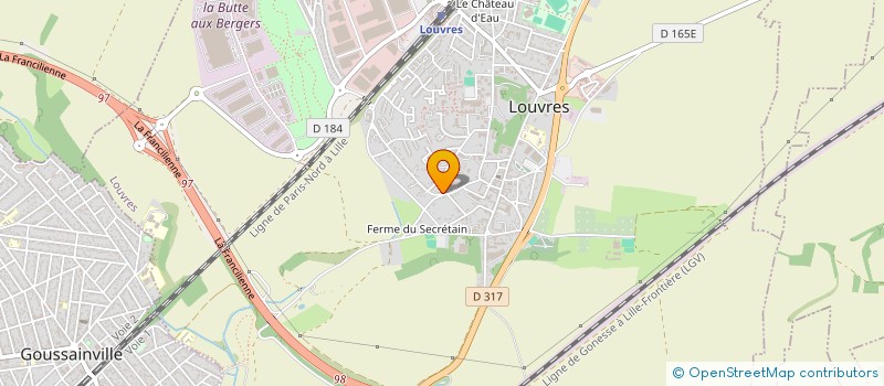 localisation de l'entreprise MADAME NATHALIE ARTHUR  LOUVRES