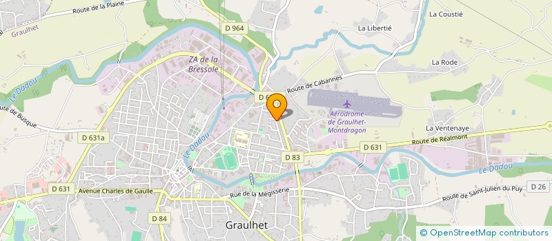 localisation de l'entreprise MADAME NATHALIE ARU  GRAULHET