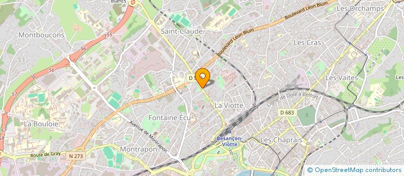 localisation de l'entreprise MADAME NATHALIE ARVIS  BESANCON