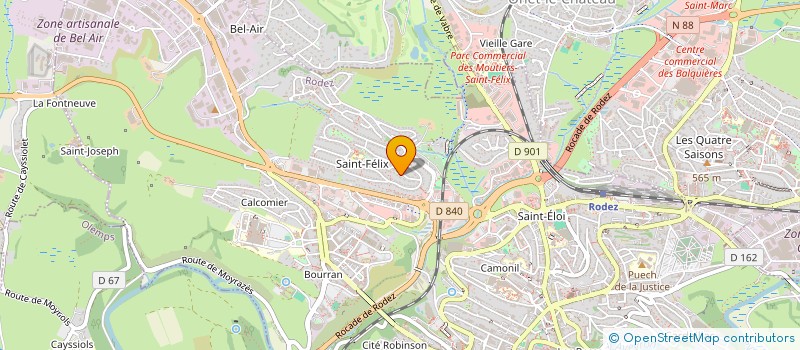 localisation de l'entreprise MADAME NATHALIE ASSIE à RODEZ